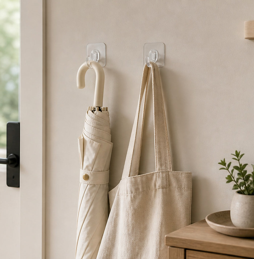Cozy Haven Mini Adhesive Wall Hooks lifestyle image 2