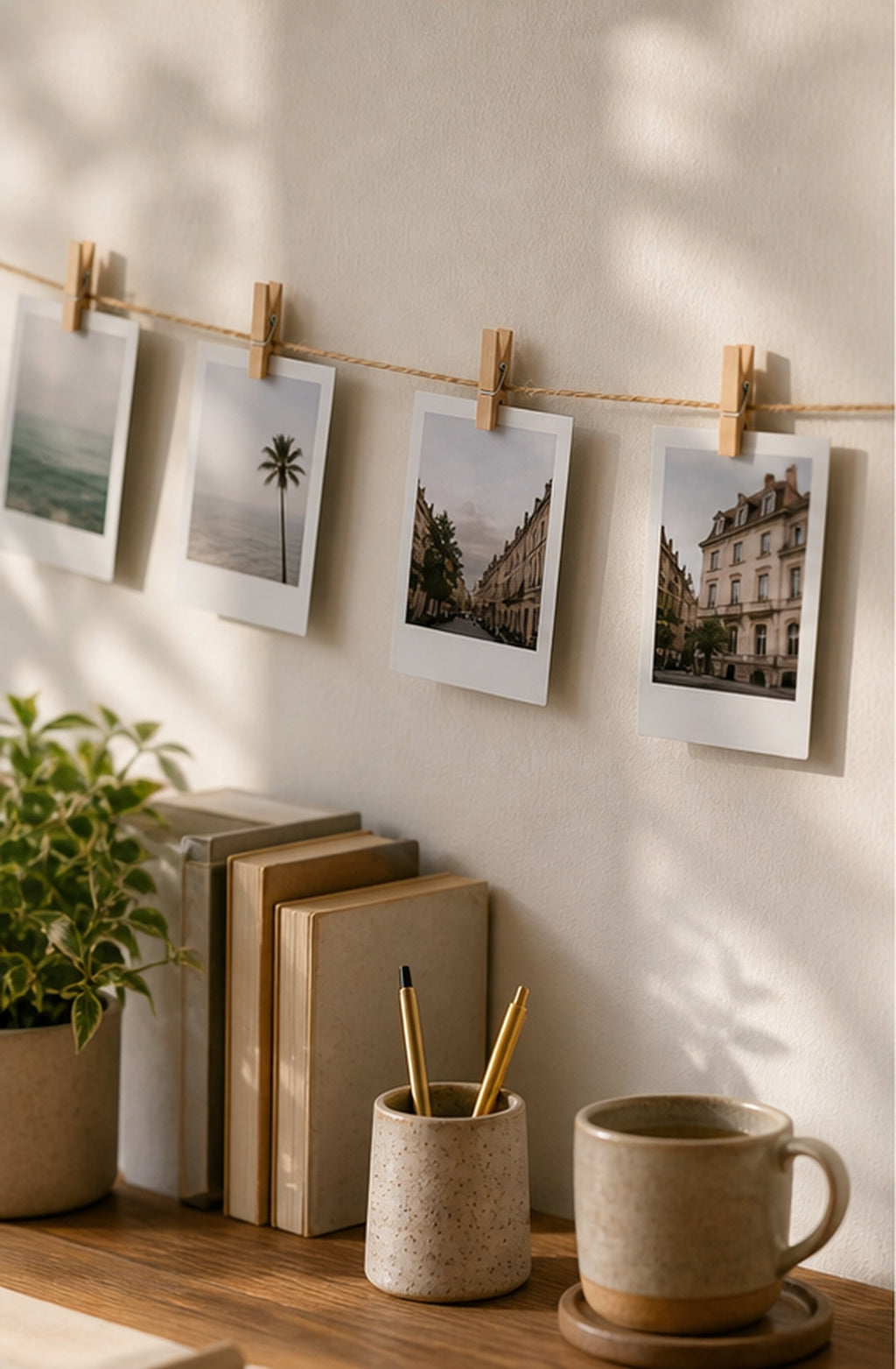 Cozy Haven Mini Wood Photo Clips Set lifestyle image 1