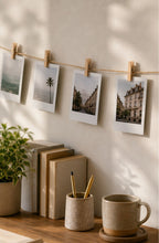 Cozy Haven Mini Wood Photo Clips 50 piece set hanging photo display view 1