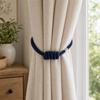 Cozy Haven Magnetic Curtain Tieback - 49 cm - Navy Blue - 49 cm