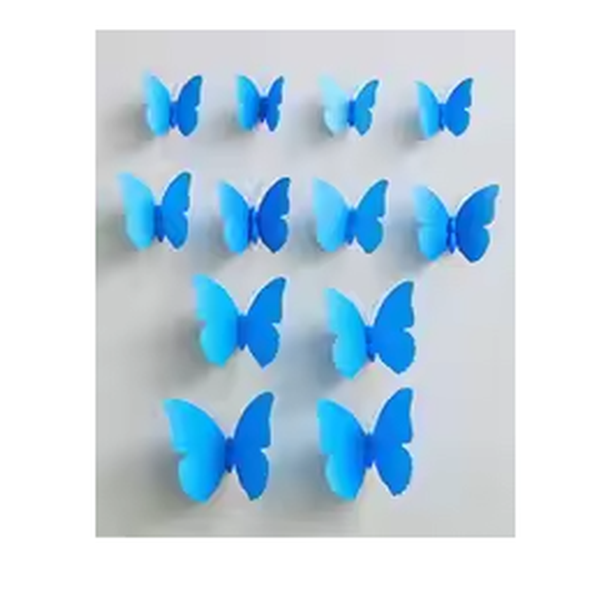 Cozy Haven 3D Butterfly Wall Stickers 12-Piece Set - Bedroom supplier exact visual Pale blue