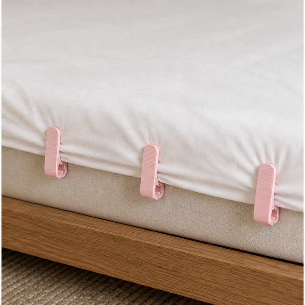 Cozy Haven Pink Anti-Slip Bed Sheet Clips - 10 Piece Set lifestyle image 2