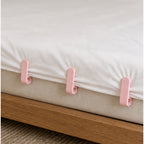 Cozy Haven Pink Anti-Slip Bed Sheet Clips - 10 Piece Set styled home view 2