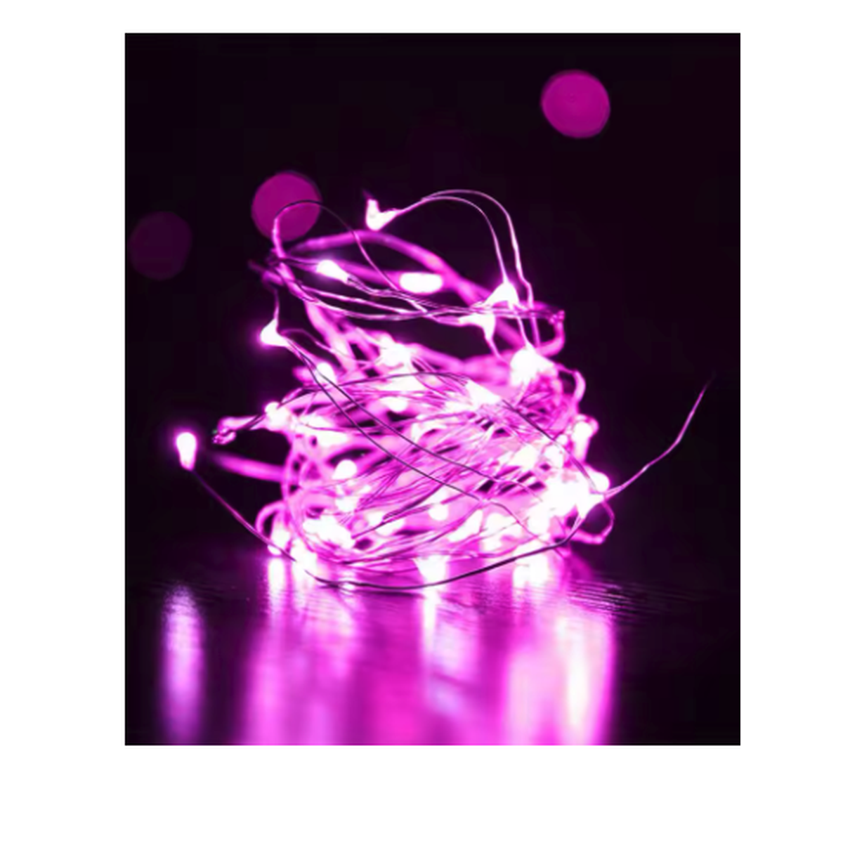 Cozy Haven Copper Wire Fairy String Lights - 33 Foot 100 LED Battery Operated Warm White - Bedroom supplier reference Pink