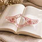 Cozy Haven Floral Resin Book Page Holder - Pink Floral / 1 Piece