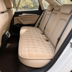 Cozy Haven Plush Car Seat Cushion - Beige Rear Seat - 1 Piece