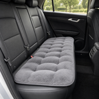 Cozy Haven Plush Car Seat Cushion - Gray Rear Seat - 1 Piece