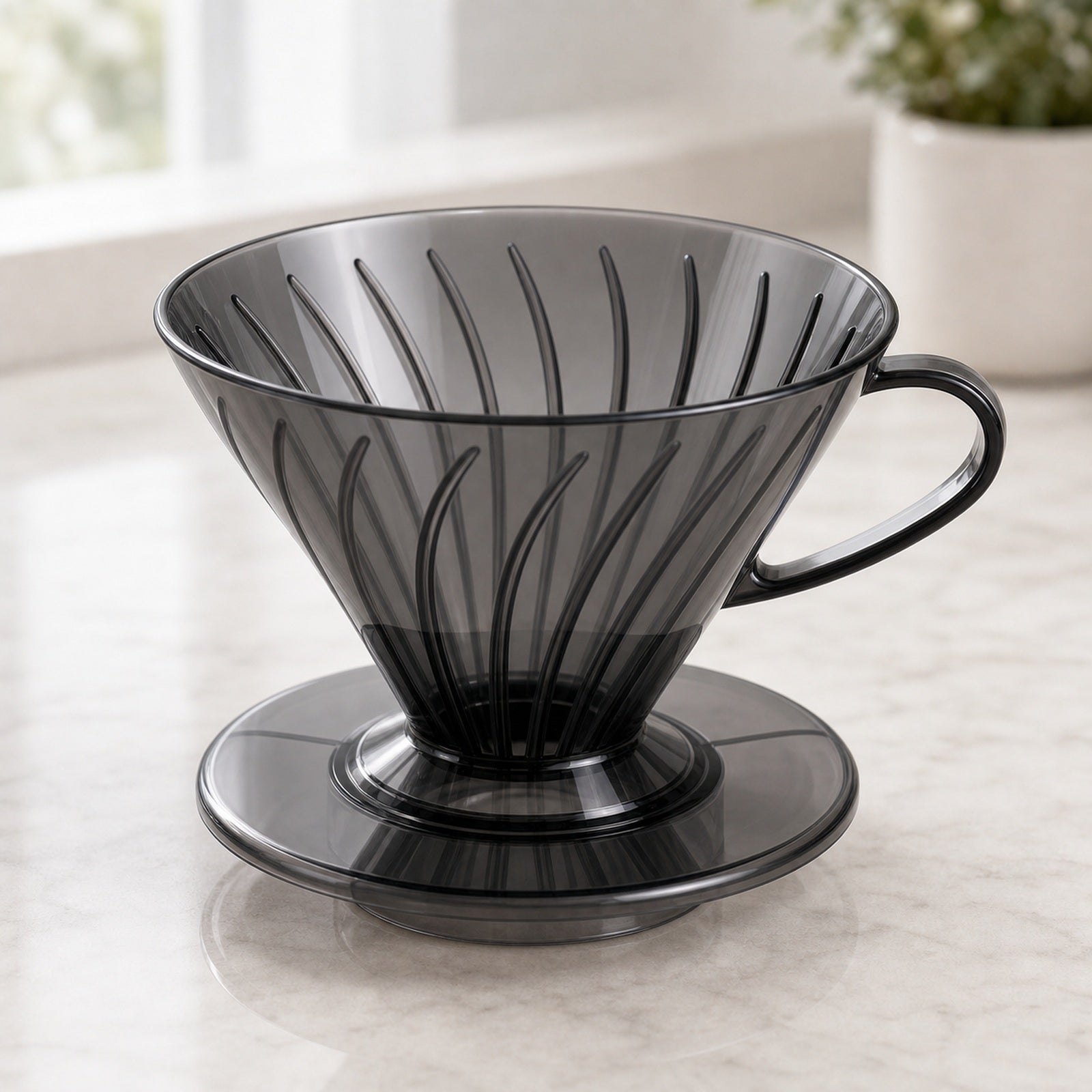 Cozy Haven Pour-Over Coffee Dripper styled kitchen view 2