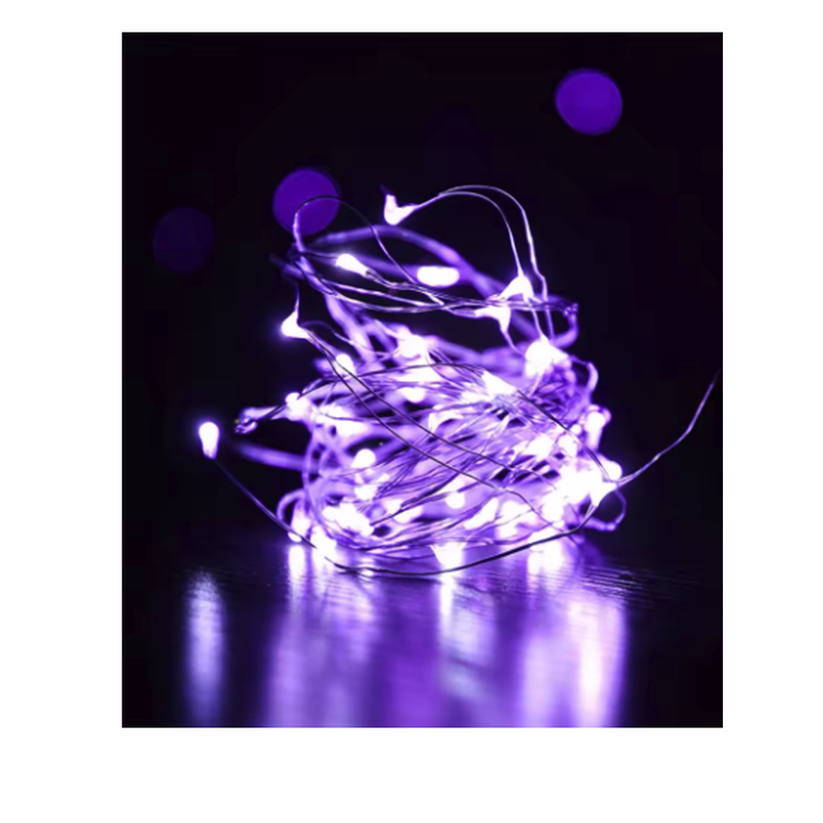 Cozy Haven Copper Wire Fairy String Lights - 33 Foot 100 LED Battery Operated Warm White - Bedroom supplier reference PURPLE