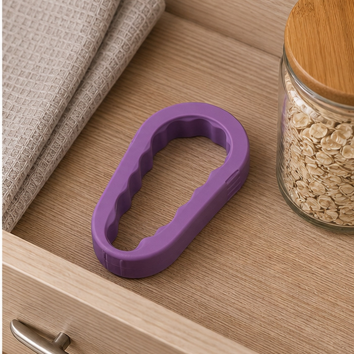 Cozy Haven Purple Jar and Bottle Opener Grip lifestyle image 3