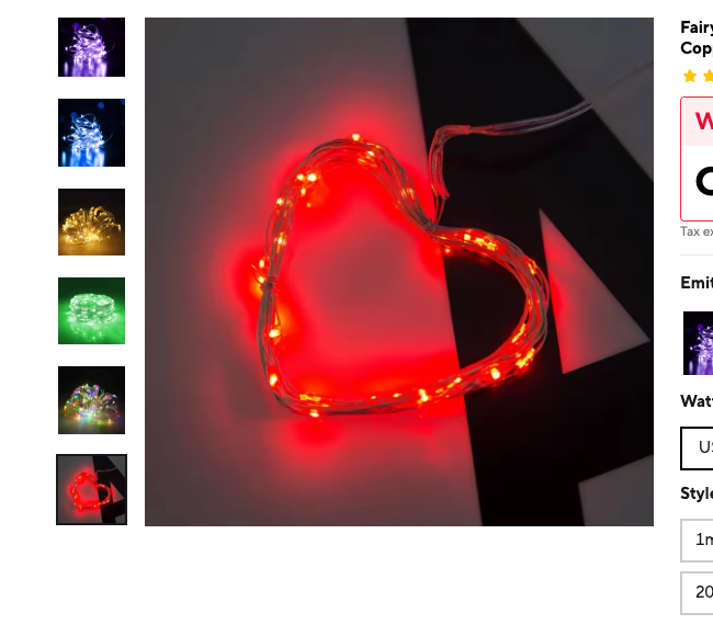 Cozy Haven Copper Wire Fairy String Lights - 33 Foot 100 LED Battery Operated Warm White - Bedroom supplier reference Red