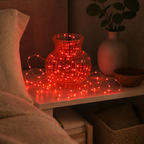 Cozy Haven Battery Copper Wire Fairy Lights styled lighting view 4 for Red