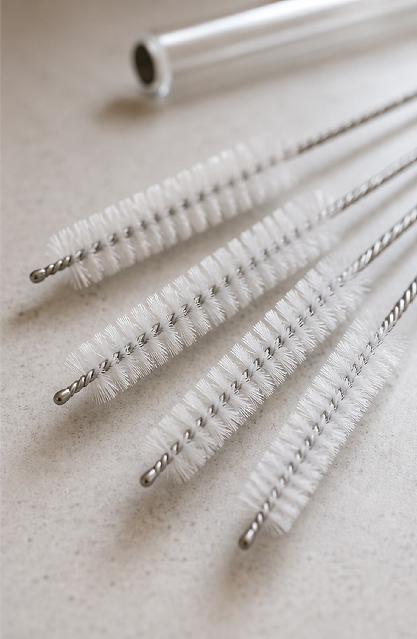 Cozy Haven Reusable Straw Cleaning Brush Set lifestyle image 3