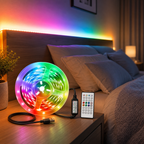Cozy Haven RGB LED Strip Lights styled lighting view 5 for App / 44-Key Remote / 20 m