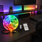 Cozy Haven RGB LED Strip Lights styled lighting view 6 for App / 44-Key Remote / 30 m
