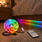 Cozy Haven RGB LED Strip Lights styled lighting view 11 for IR / 44-Key Remote / 2 m
