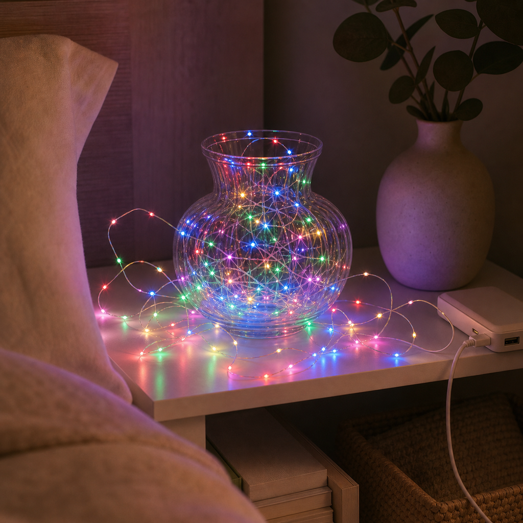 Cozy Haven USB Copper Wire Fairy Lights lifestyle image 7 for RGB - 1 m USB; RGB - 2 m USB; RGB - 3 m USB