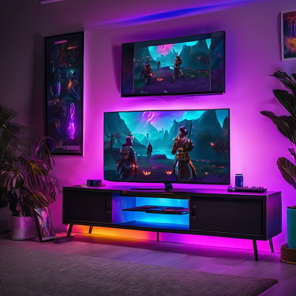 RGB LED Strip Lights 5M - Bluetooth App Control | Gaming Room & Bedroom Ambiance Lighting