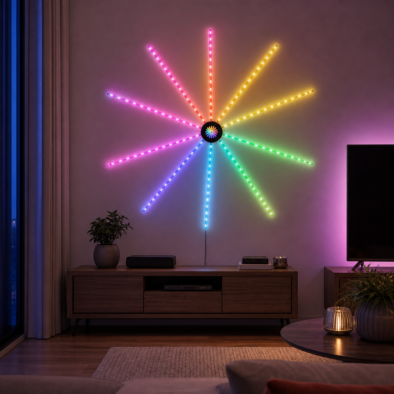 Cozy Haven RGBIC Firework LED Strip Light lifestyle image 2