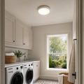 Cozy Haven Round LED Ceiling Light Collection lifestyle image 3 for White / 30W / Remote; White / 40W / Remote; White / 50W / Remote