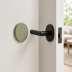 Cozy Haven Silicone Door Handle Wall Protector - Round Green - 5 cm lifestyle
