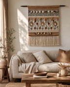 Cozy Haven Sand Woven Wall Tapestry - Tassel Tapestry-2 - Cozy Haven product photo