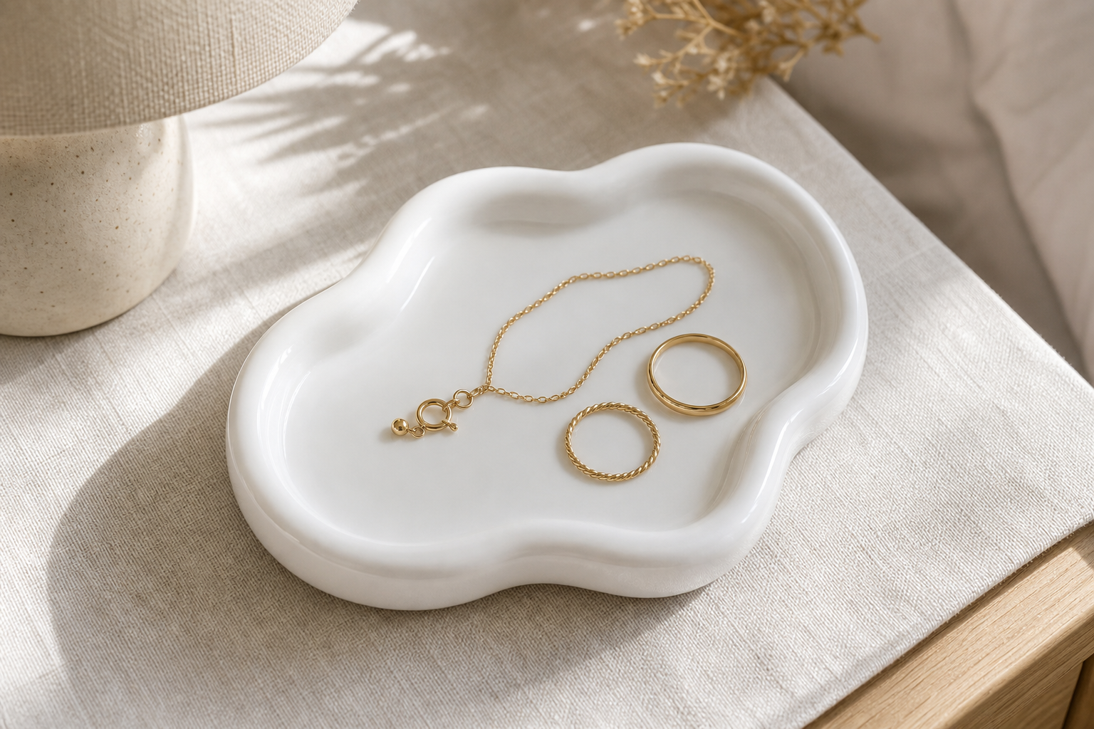 Cozy Haven Cloud Decorative Tray Set lifestyle image 15