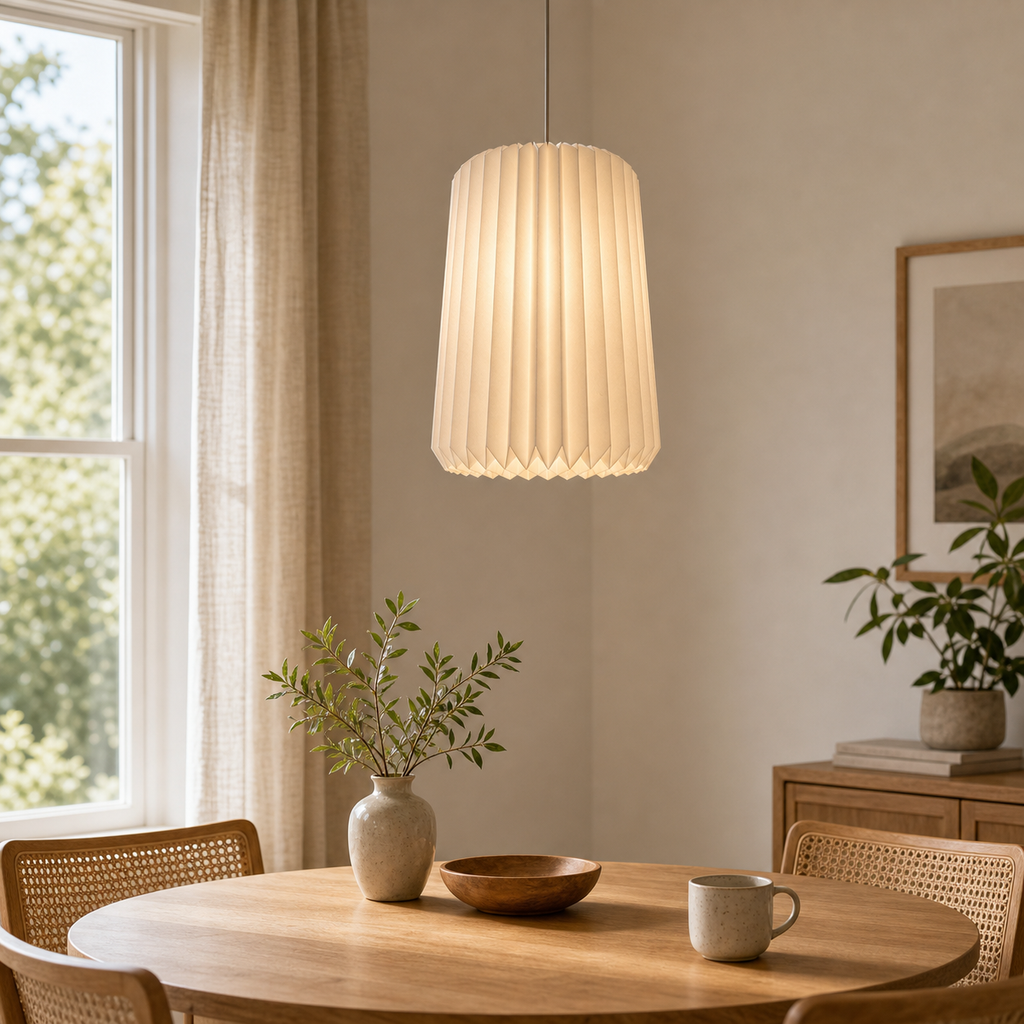 Cozy Haven Wavy Paper Lantern Shade Collection lifestyle image 10