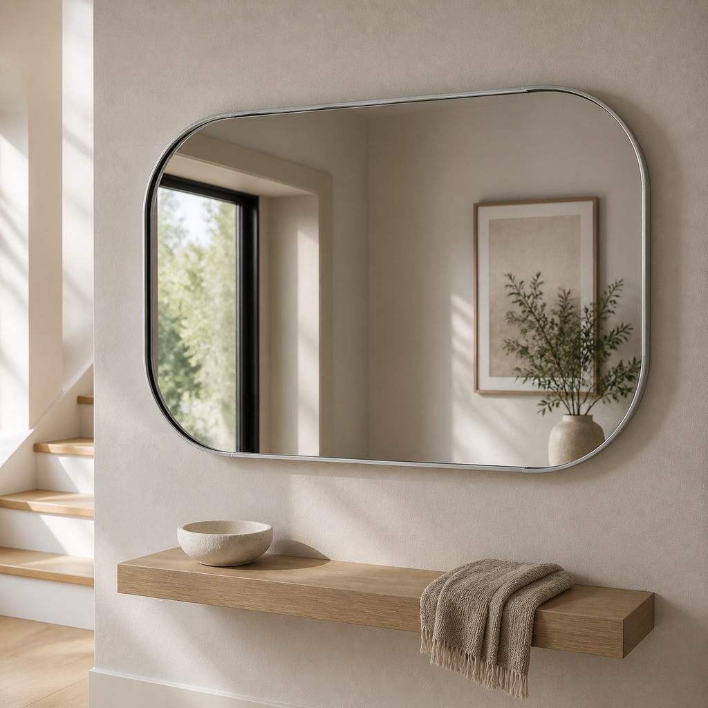 Cozy Haven Silver Wall Mirror Collection lifestyle image 2