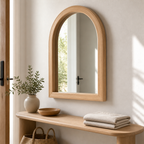 Cozy Haven Wood Arched Wall Mirror styled wall decor view 8