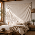 Cozy Haven Boho Mandala Tapestry Wall Hanging - Multi-Size - Buff / 280x180cm
