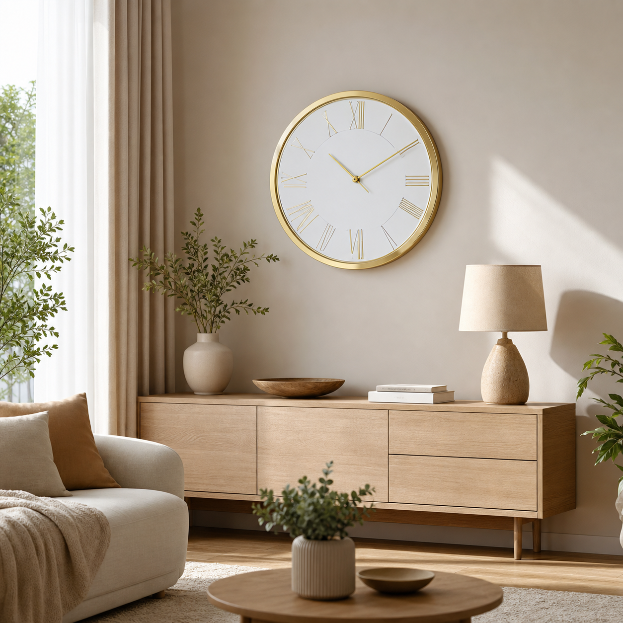 Cozy Haven Silent Decorative Wall Clock lifestyle image 3
