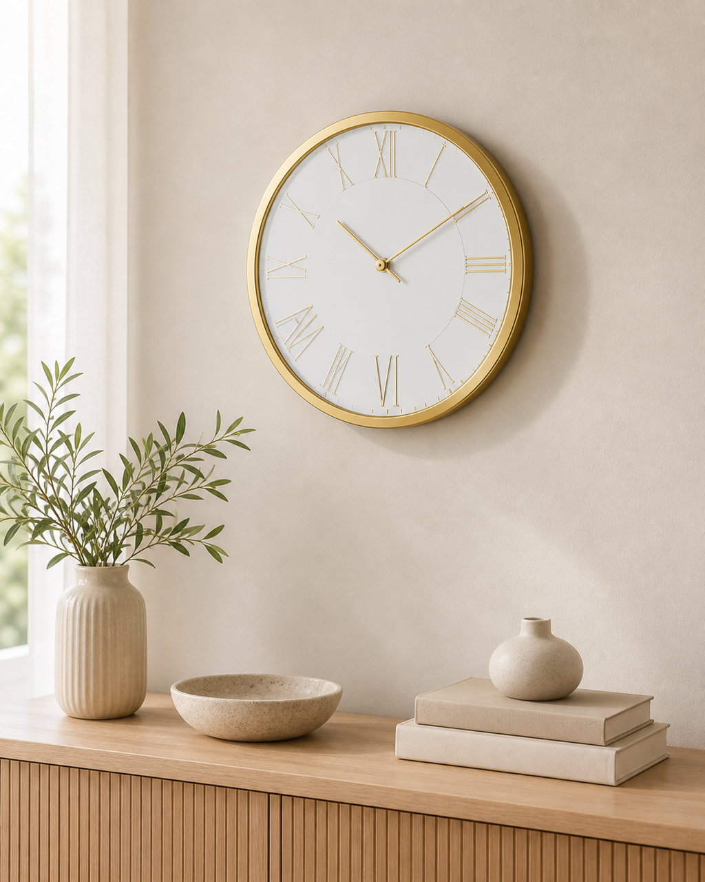Cozy Haven Silent Decorative Wall Clock lifestyle image 6