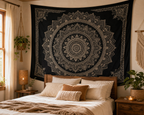 Cozy Haven Boho Mandala Tapestry Wall Hanging - Multi-Size