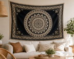 Cozy Haven Boho Mandala Tapestry Wall Hanging - Multi-Size