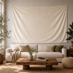 Cozy Haven Boho Mandala Tapestry Wall Hanging - Multi-Size - Buff / 230x180cm