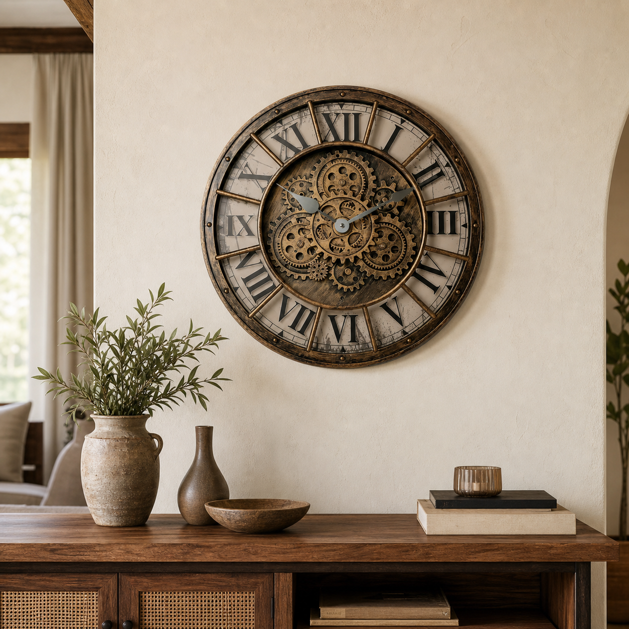 Cozy Haven Retro Decorative Wall Clock - retro decorative wall clock style A lifestyle