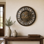 Cozy Haven Retro Decorative Wall Clock styled wall decor view 3