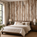 Cozy Haven Retro Wood Grain Peel and Stick Wallpaper lifestyle image 1