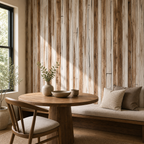 Cozy Haven Retro Wood Grain Peel and Stick Wallpaper lifestyle image 3