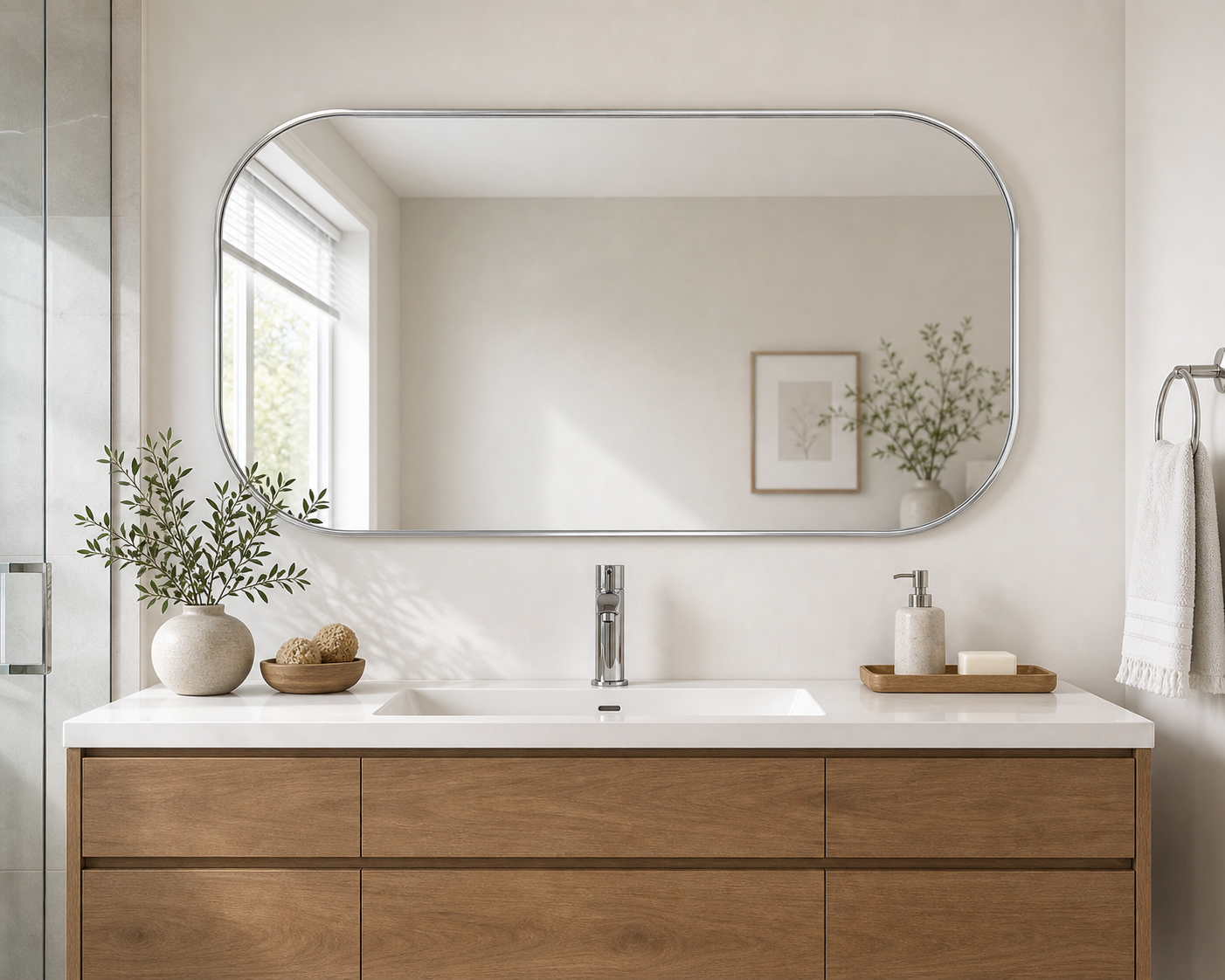 Cozy Haven Silver Wall Mirror Collection lifestyle image 4