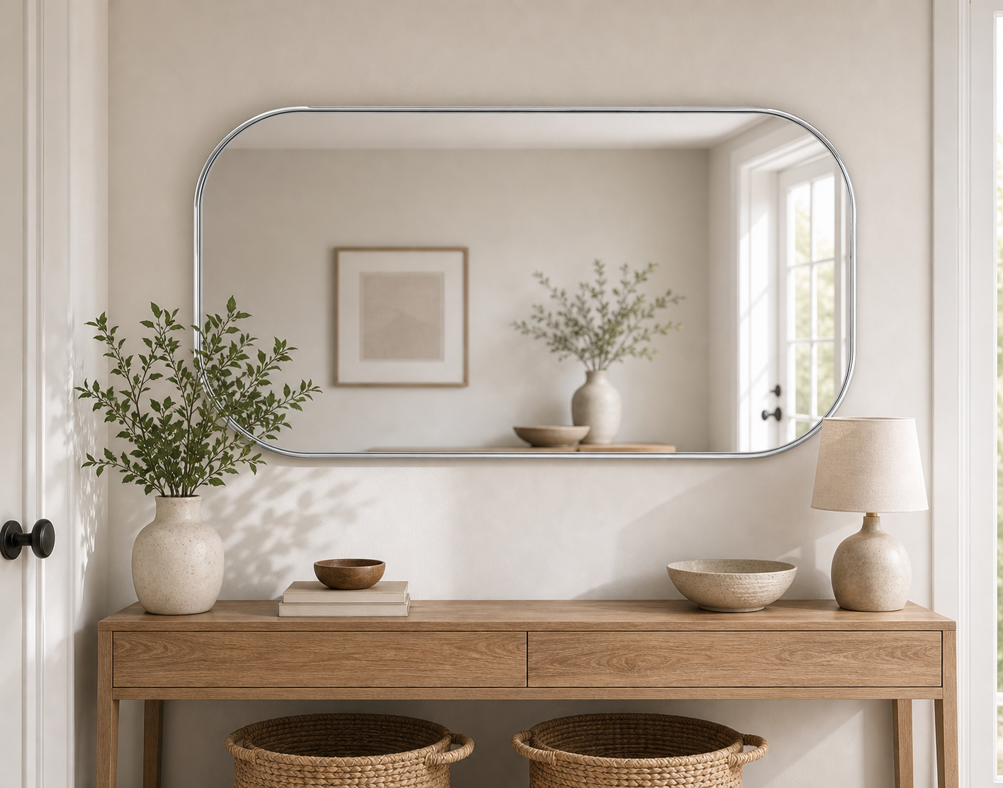 Cozy Haven Silver Wall Mirror Collection lifestyle image 5