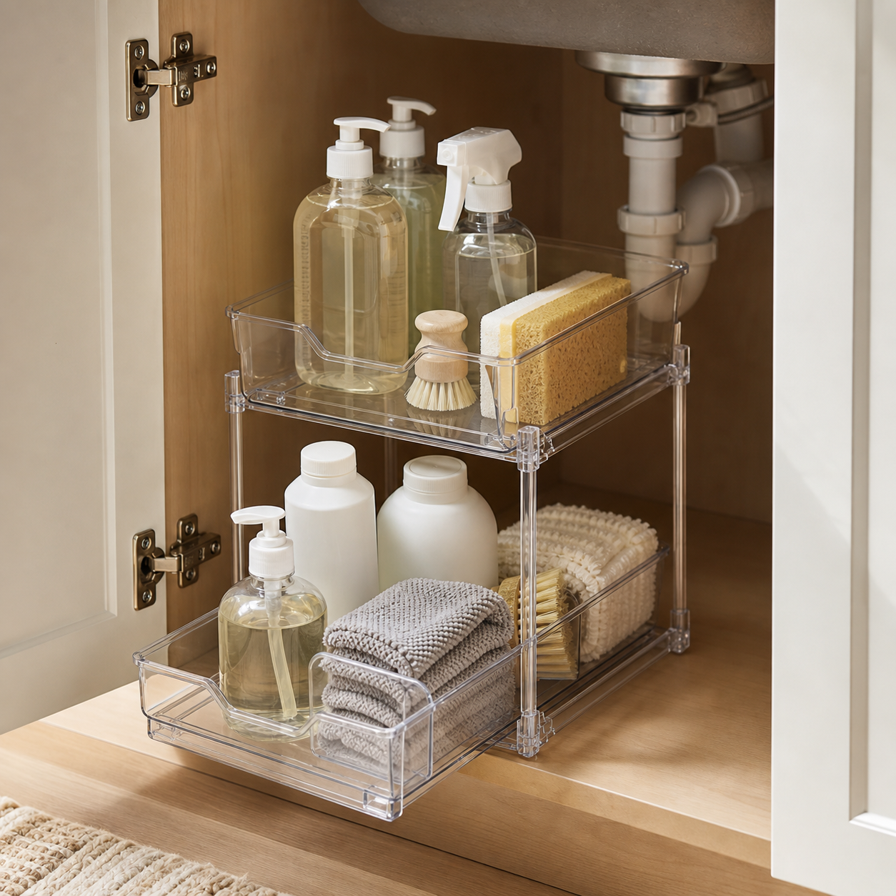 Cozy Haven Clear Under Sink Organizer lifestyle image 2