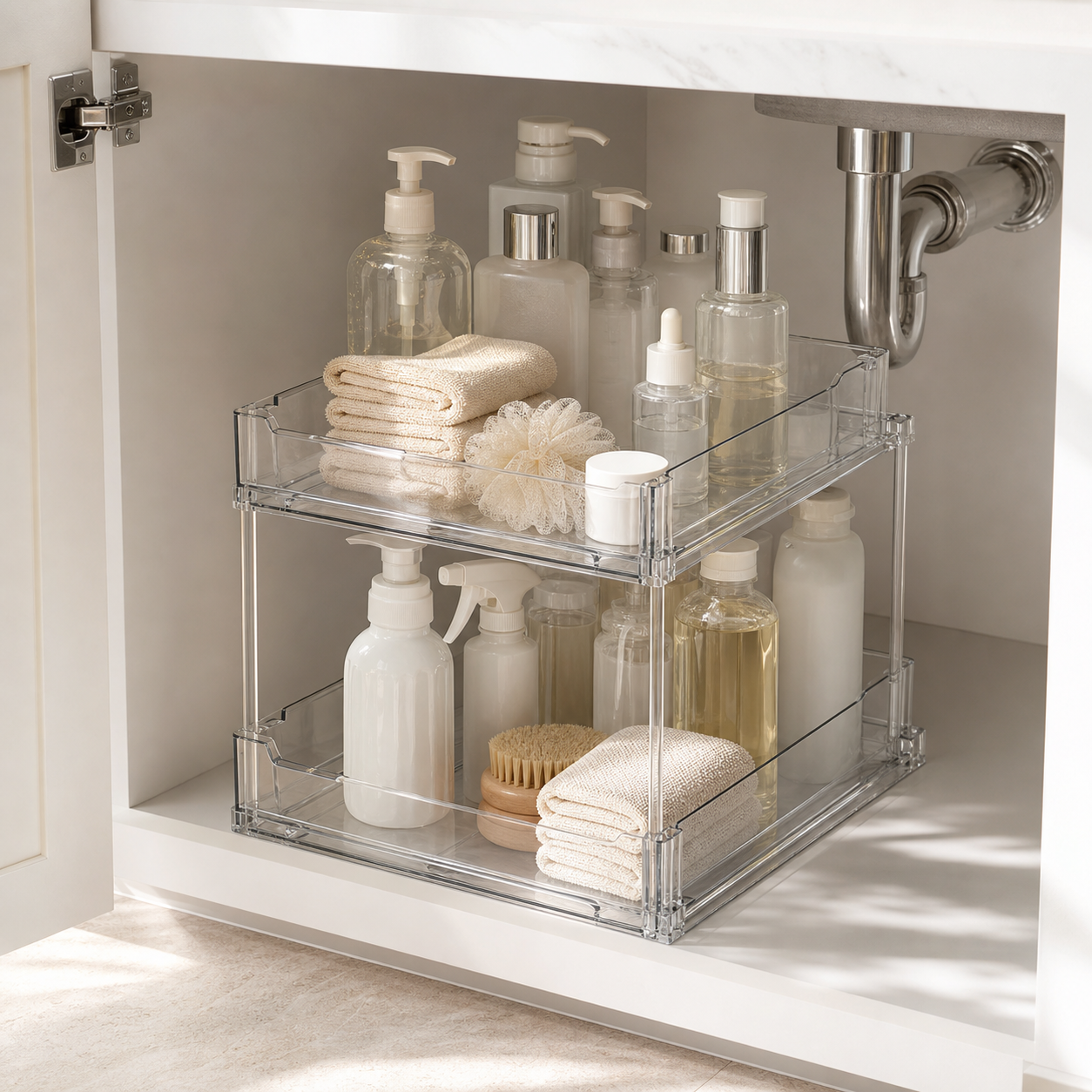 Cozy Haven Clear Under Sink Organizer lifestyle image 3