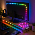 Cozy Haven RGB LED Strip Lights styled lighting view 18 for App / 44-Key Remote / 1 m