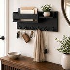 Cozy Haven Wood Wall Mounted Key Holder Organizer organized storage view 4