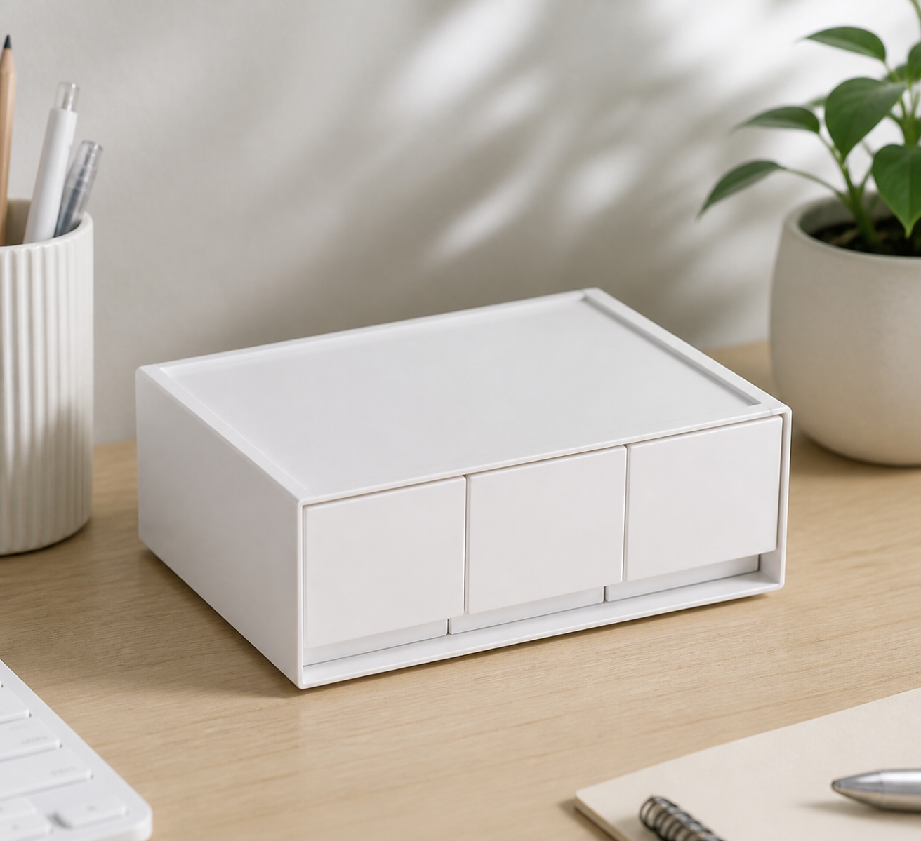 Cozy Haven Stackable Desktop Drawer Organizer - 3-Drawer Organizer