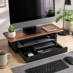 Cozy Haven Adjustable Drawer Monitor Riser Shelf - 33Cm metal drawer