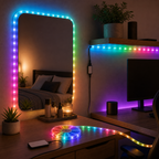 Cozy Haven RGB LED Strip Lights styled lighting view 20 for IR / 44-Key Remote / 5 m