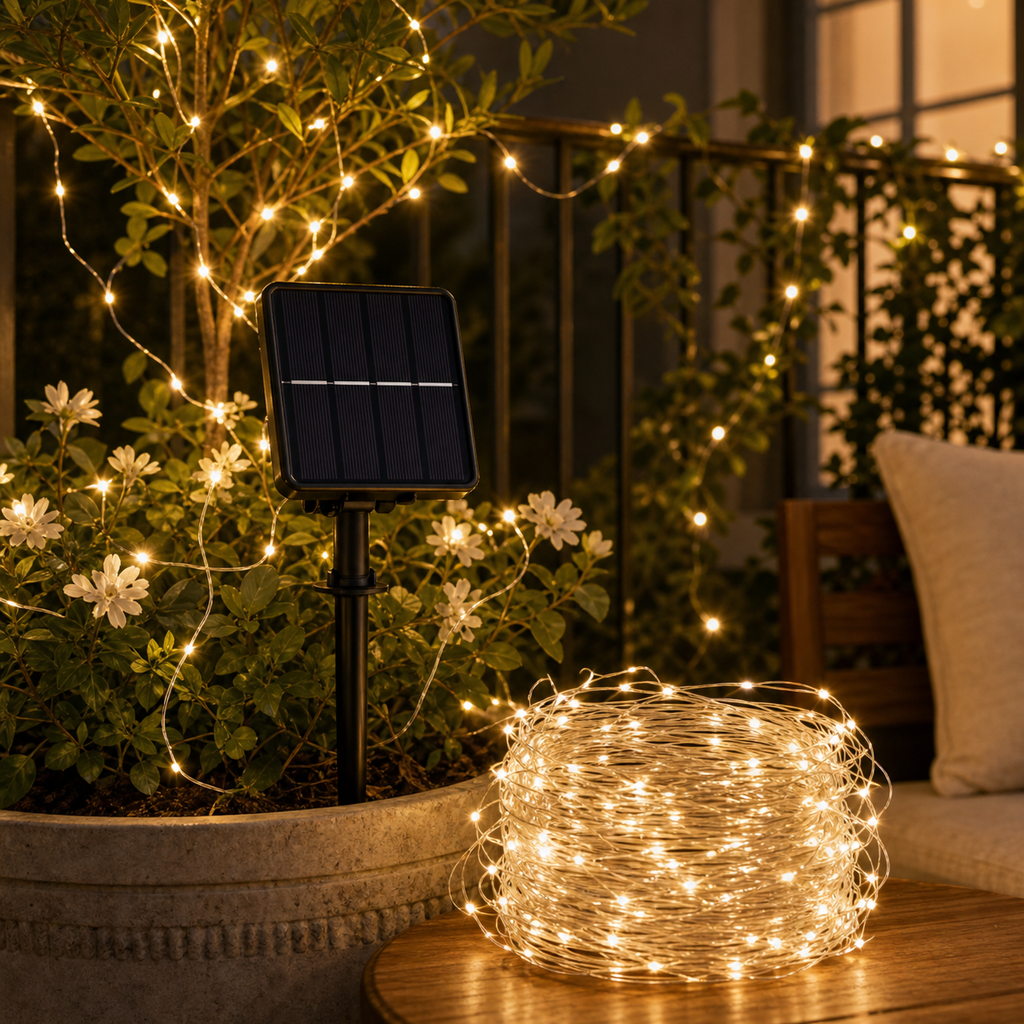 Cozy Haven Fairy Solar String Lights lifestyle image 5